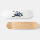 Snowmobile cartoon illustratie persoonlijk skateboard (Horizontaal)