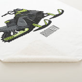 Snowmobile cartoon illustratie sherpa deken (3/4)