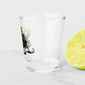 Snowmobile cartoon illustratie shot glas (Rechts)