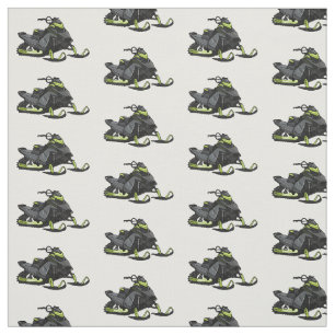 Snowmobile cartoon illustratie stof