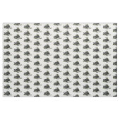 Snowmobile cartoon illustratie stof (Fat Quarter)