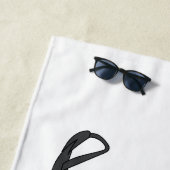 Snowmobile cartoon illustratie strandlaken (In situ)