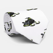 Snowmobile cartoon illustratie stropdas (Opgerold)