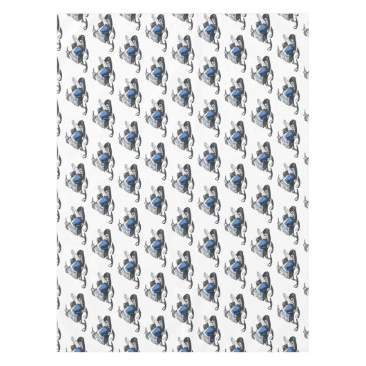 Snowmobile cartoon illustratie tafelkleed (Voorkant)