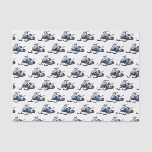 Snowmobile cartoon illustratie tissuepapier (Voorkant)