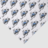 Snowmobile cartoon illustratie tissuepapier (Detail)