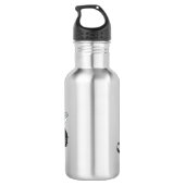 Snowmobile cartoon illustratie waterfles (Achterkant)