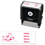 Snowmobile cartoon illustratie  zelfinktende stempel (In situ)