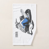 Snowmobile cartoon illustration bad handdoek (Handdoek)