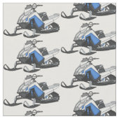 Snowmobile cartoon illustration stof (Close Up)