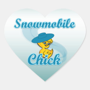 Snowmobile Chick #3 Hart Sticker