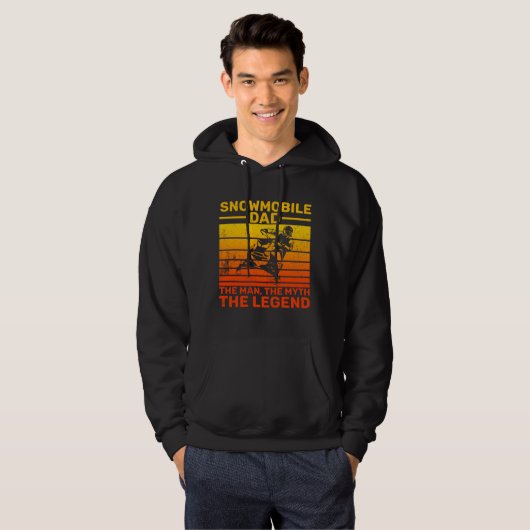 Snowmobile Dad Hoodie (Voorkant volledig)