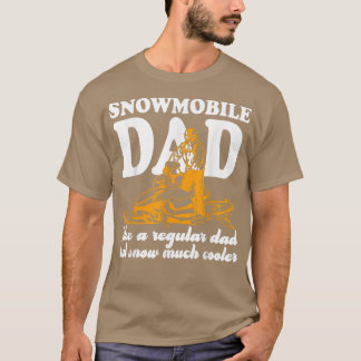 Snowmobile dad is een gewone vader, maar sneeuwt v t-shirt