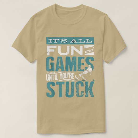 Snowmobile die snowmobielt zijn all fun en gam t-shirt (Design voorkant)