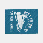 Snowmobile - Don't Follow Me Funny Saying Motor Sl Fleece Deken (Voorkant (Horizontaal))