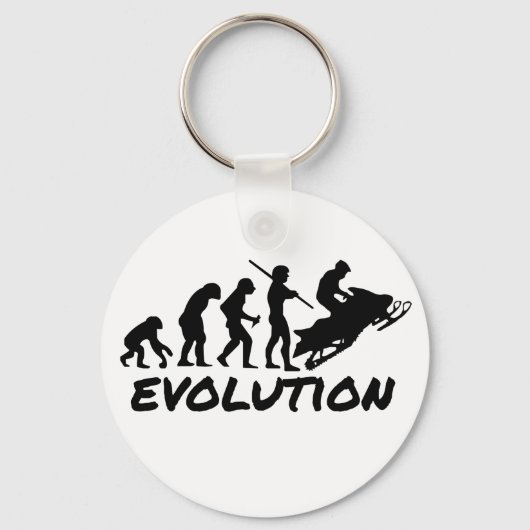 Snowmobile Evolutie Sleutelhanger (Voorkant)