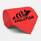 Snowmobile Evolutie Stropdas (Opgerold)