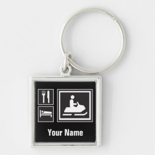 Snowmobile Fanatic - Eat, slaap, sneeuwscooter! Sleutelhanger