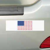 Snowmobile Flag Bumpersticker (Op auto)