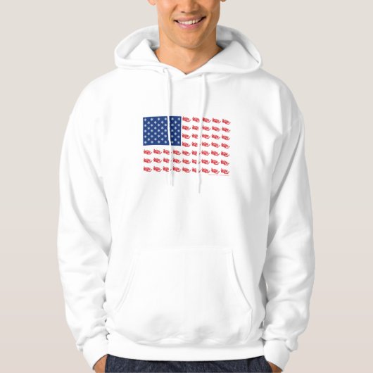 Snowmobile Flag Hoodie (Voorkant)