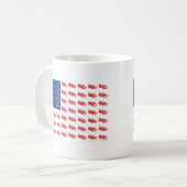 Snowmobile Flag Koffiemok (Voorkant links)