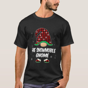 Snowmobile Gnome Buffalo Pset Matching Family Chr T-shirt