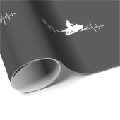 Snowmobile Heartbeat Winter Sport Motor Slot Cadeaupapier (Rol Hoek)