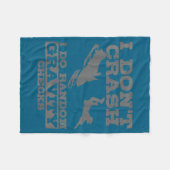 Snowmobile I Don't Crash Random Gravity Checks Fun Fleece Deken (Voorkant (Horizontaal))