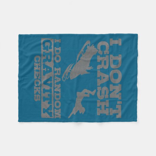 Snowmobile I Don't Crash Random Gravity Checks Fun Fleece Deken (Voorkant (Horizontaal))