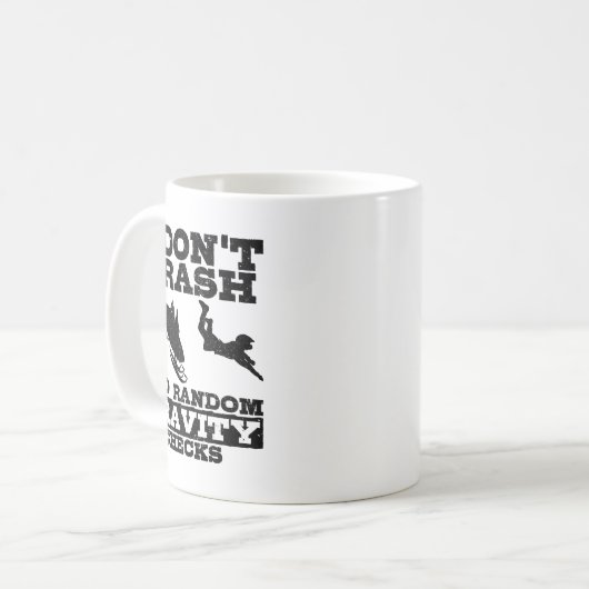 Snowmobile I Don't Crash Random Gravity Checks Fun Koffiemok (Voorkant links)