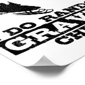 Snowmobile I Don't Crash Random Gravity Checks Fun Poster (Hoek)