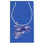 Snowmobile in Blue Camouflage Klein Cadeauzakje (Achterkant)