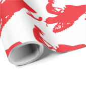 Snowmobile in rood cadeaupapier (Rol Hoek)