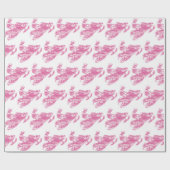 Snowmobile in roze Camouflage Cadeaupapier (Vlak)