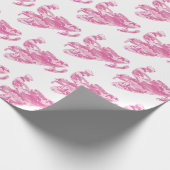 Snowmobile in roze Camouflage Cadeaupapier (Hoek)