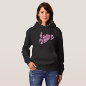 Snowmobile in roze Camouflage Hoodie (Voorkant volledig)