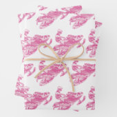 Snowmobile in roze Camouflage Inpakpapier Vel (In situ)