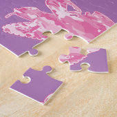Snowmobile in roze Camouflage Legpuzzel (Zijkant)