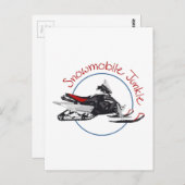 Snowmobile Junkie Briefkaart (Voorkant / Achterkant)