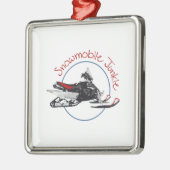 Snowmobile Junkie Metalen Ornament (Links)