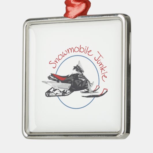 Snowmobile Junkie Metalen Ornament (Links)