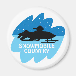 Snowmobile Land Magneet