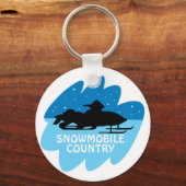 Snowmobile Land Sleutelhanger (Voorkant)