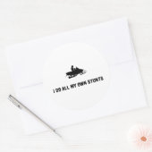 Snowmobile Lover Ronde Sticker (Envelop)