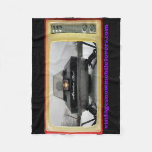  Snowmobile Lovers 1972 Arctic Cat Blanket Fleece Deken