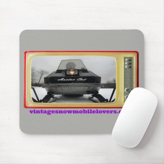  Snowmobile Lovers 1972 Arctic Cat Mousepad Muismat (Met muis)