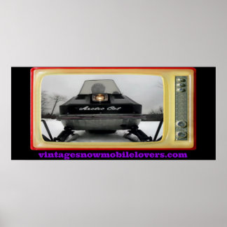  Snowmobile Lovers 1972 Arctic Cat Poster