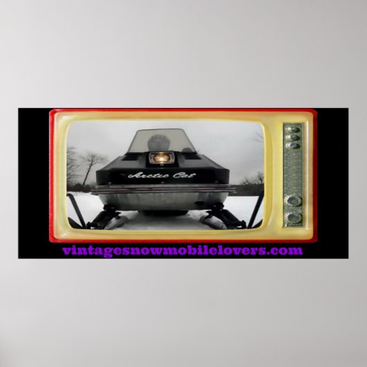 Snowmobile Lovers 1972 Arctic Cat Poster (Voorkant)