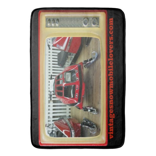 Snowmobile Lovers RUPP Bath Mat (Voorkant Verticaal)