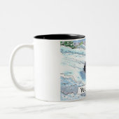 Snowmobile - Mannelijke Cartoon Tweekleurige Koffiemok (Links)